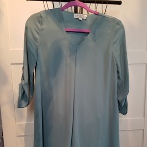 Sage green mini dress